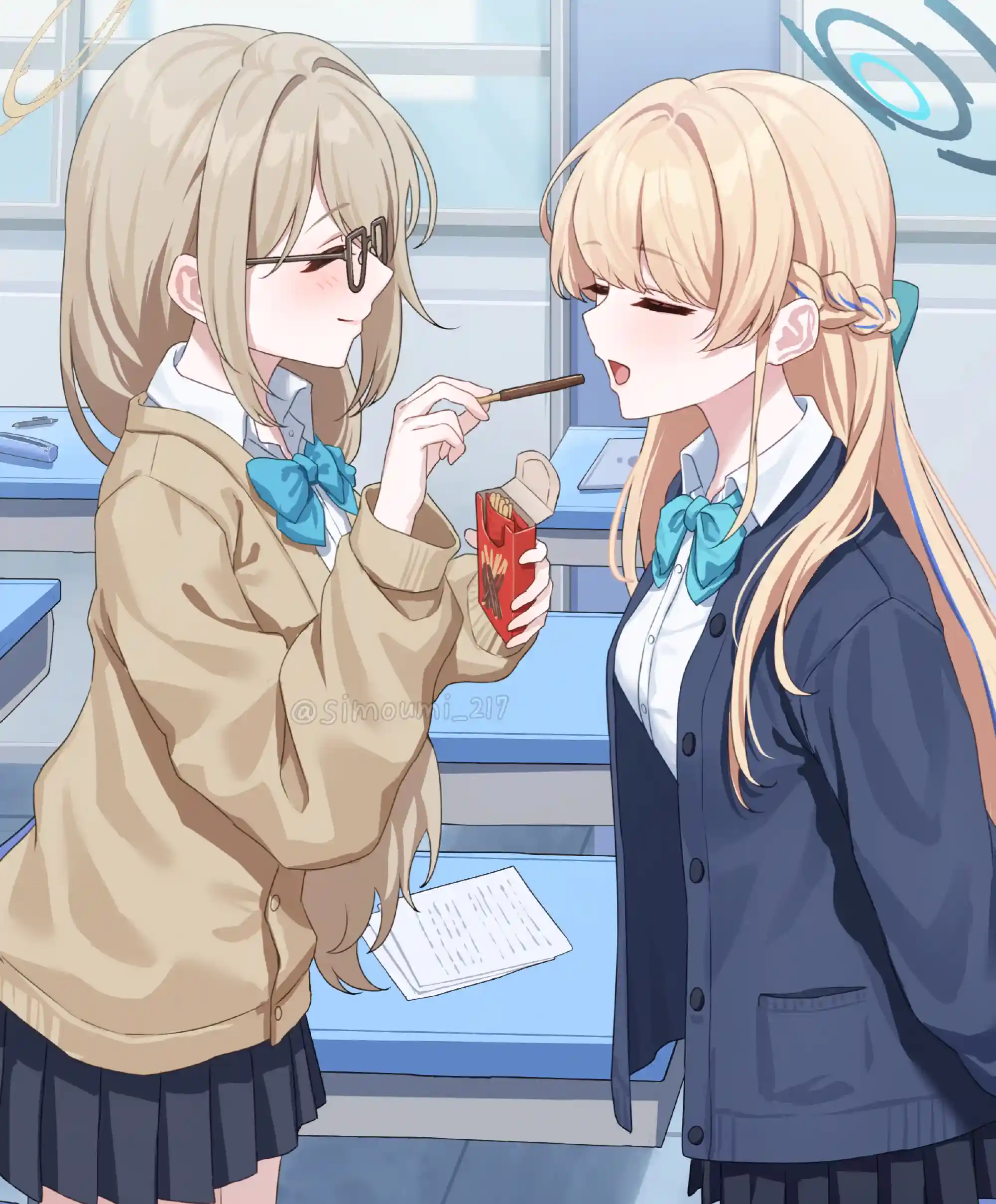 【P站画师】可爱萌妹子！画师しもうみ的插画作品