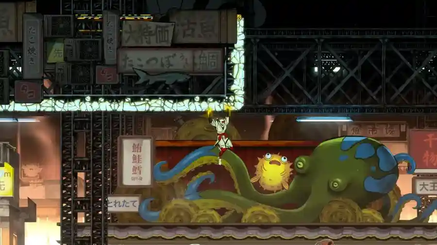 在移動吊掛貨櫃上高速斬擊！《SHINOBI 反攻的斬擊》新關卡「魚市場」PV釋出