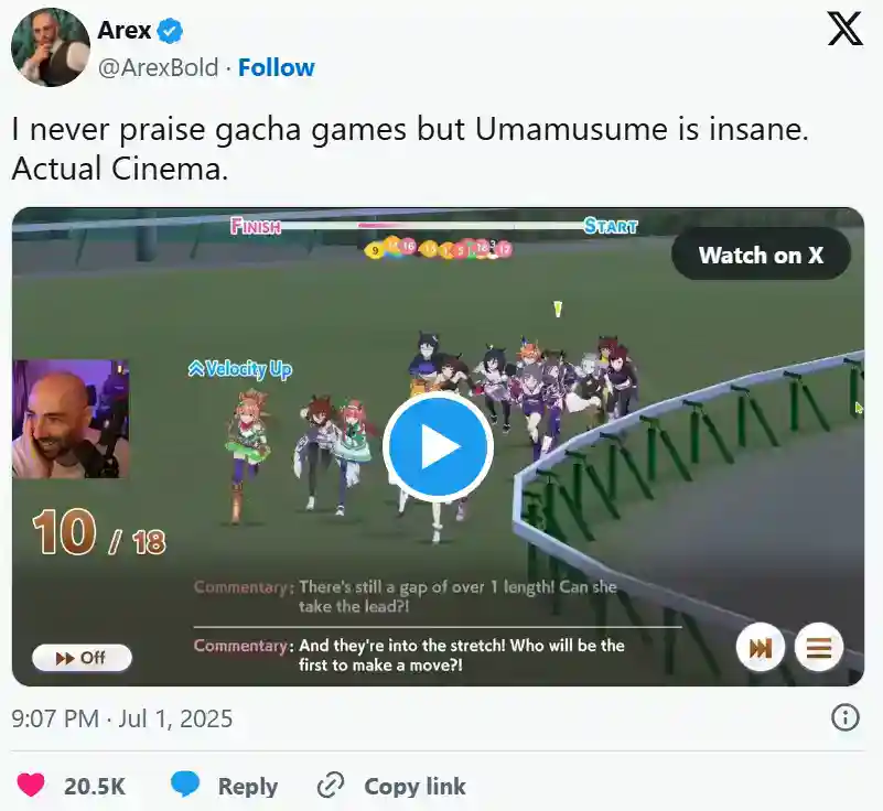 现象级IP再破圈！《赛马娘 Pretty Derby》Steam版席卷欧美