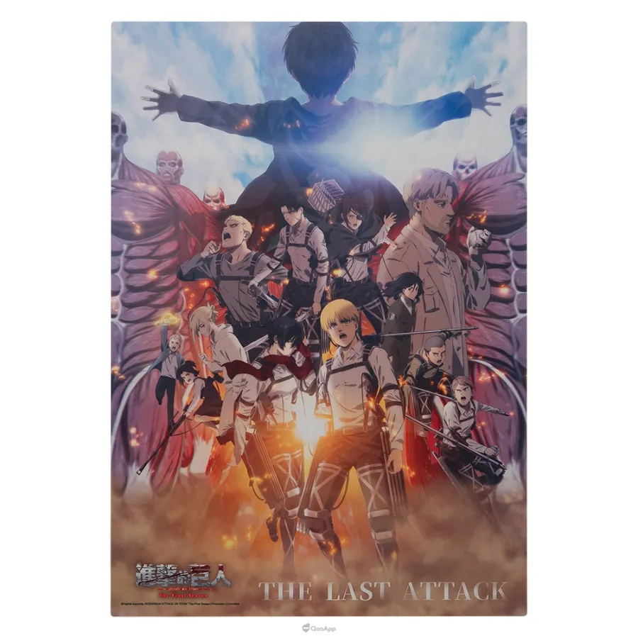 木棉花2025漫畫博覽會推出「迎戰無限城-鬼滅之刃 特設展區」!公開八大福袋、六重滿額贈等多項優惠福利 29 01 《進擊的巨人》金屬海報