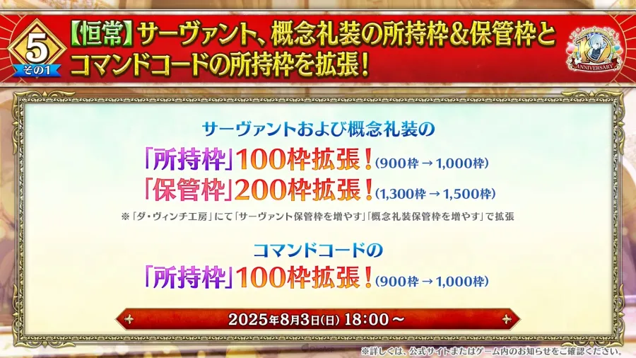 所長歡迎回來！《Fate/Grand Order》10週年情報發表，聖晶石1000個＆2部終章12月20日開幕！