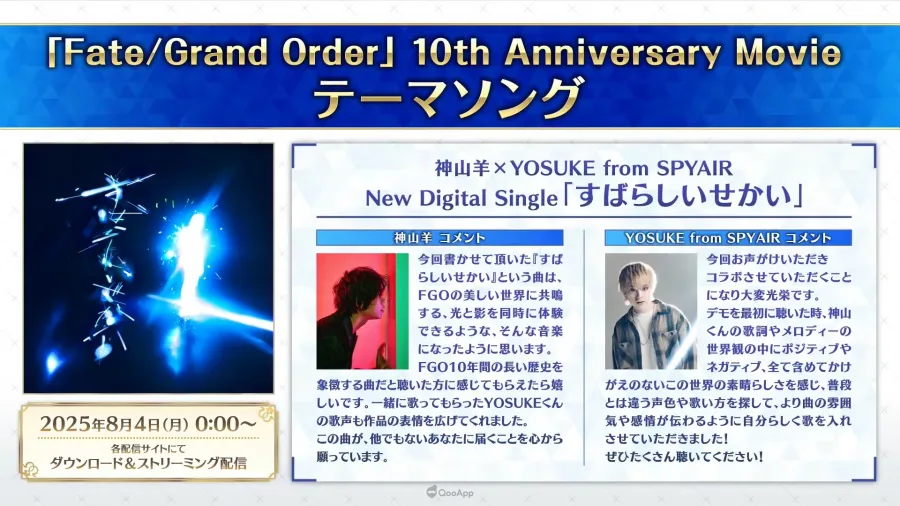 所長歡迎回來！《Fate/Grand Order》10週年情報發表，聖晶石1000個＆2部終章12月20日開幕！