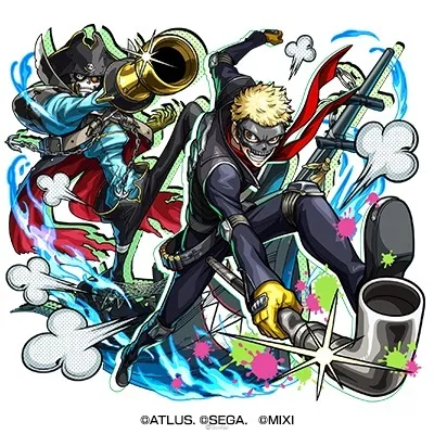 怪盜團參戰！《女神異聞錄５ 皇家版》×《怪物彈珠》首次合作活動8月16日開跑！