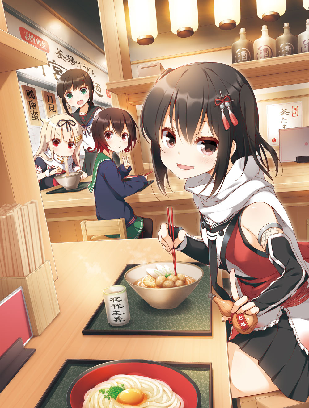 【P站画师】萌妹子吃饱了吗？画师ユメのオワリ的插画作品