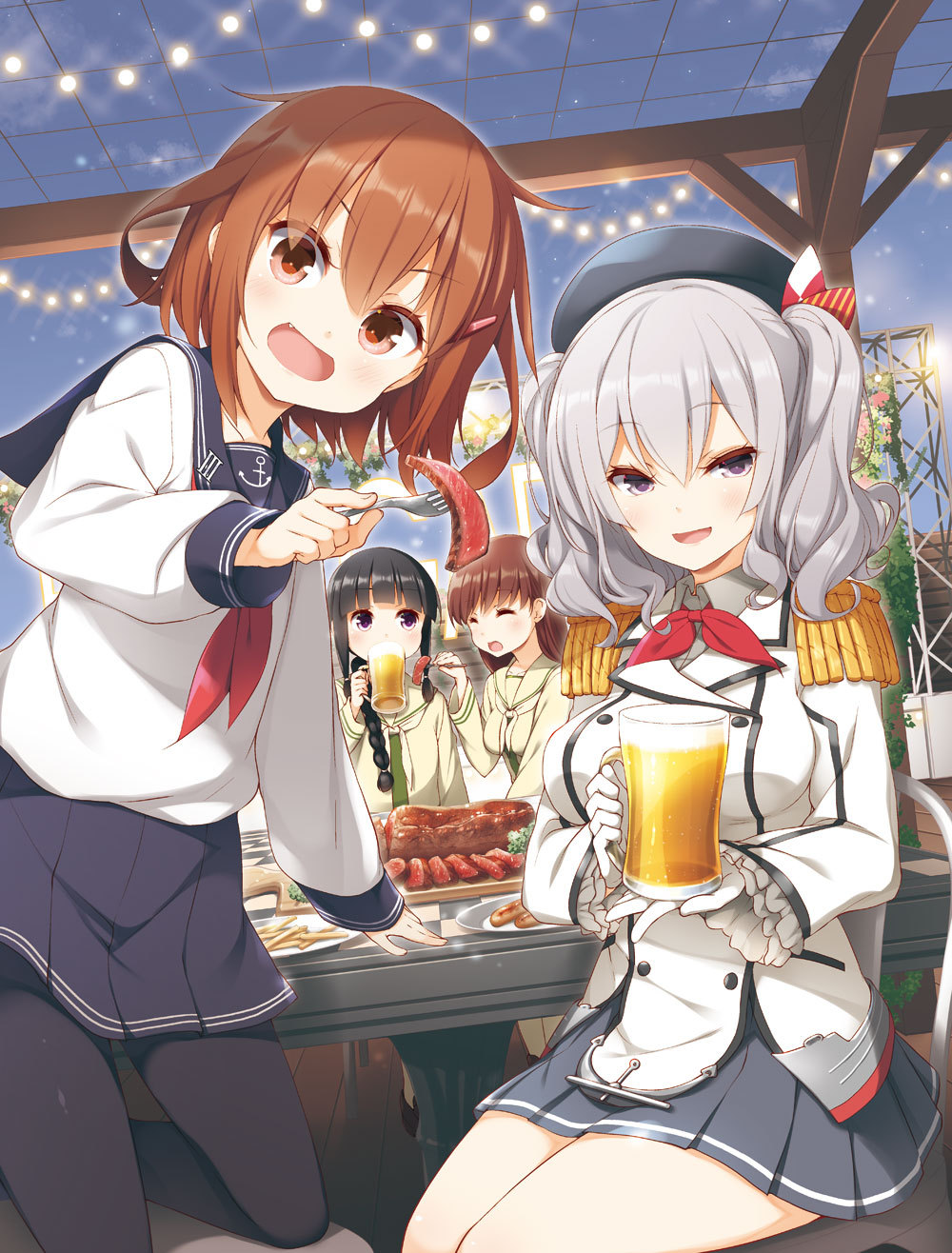 【P站画师】萌妹子吃饱了吗？画师ユメのオワリ的插画作品