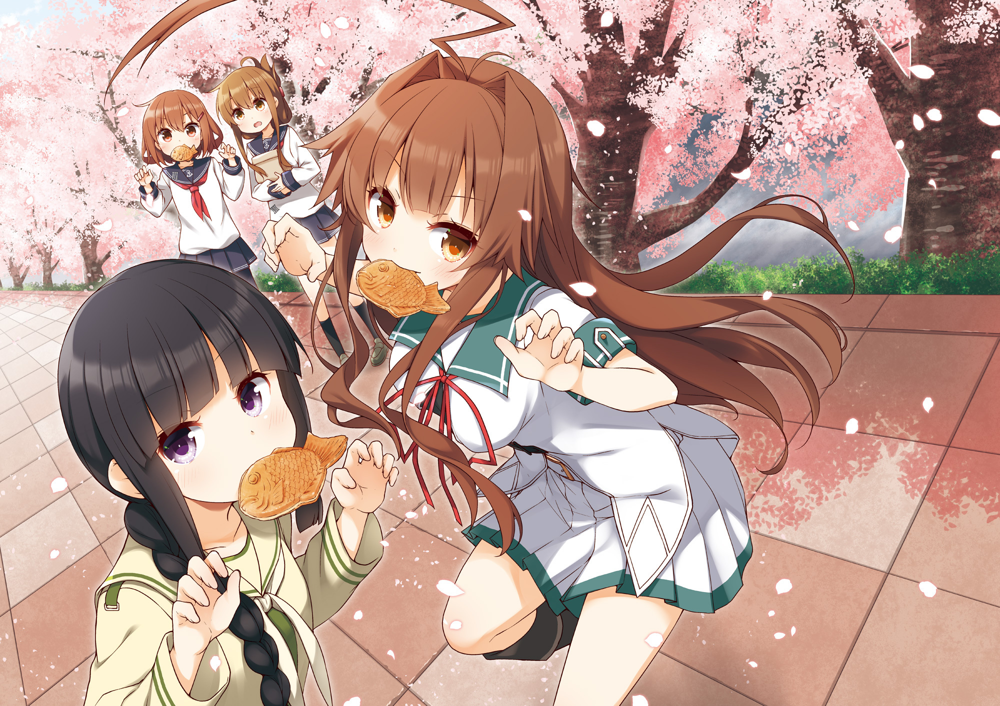 【P站画师】萌妹子吃饱了吗？画师ユメのオワリ的插画作品