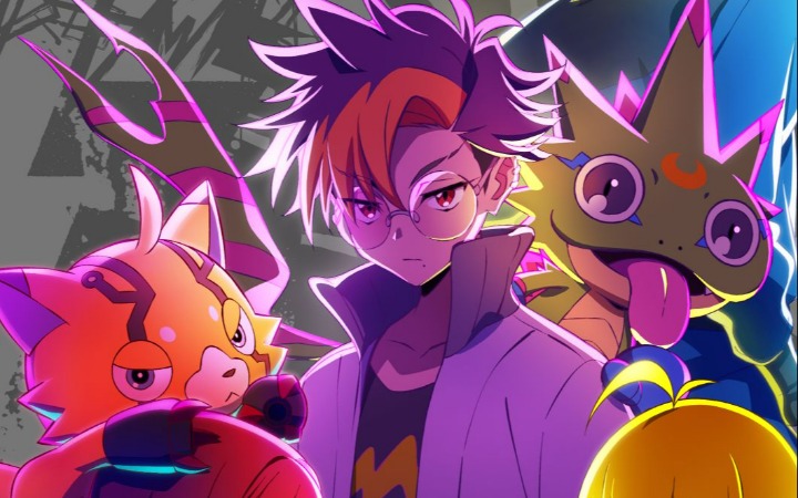 数码宝贝新作《DIGIMON BEATBREAK》角色群像视觉图公开
