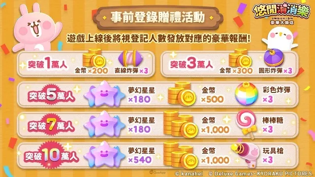 一起入住吧!《悠閒消消樂 卡娜赫拉的小動物 豪華大飯店》即將開張,事前登錄盛大進行中! 3 1104 YuruttoPuzzleTC Campaign