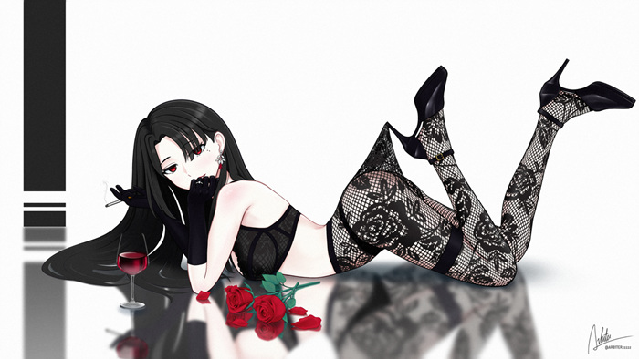 每周P站美图推荐——鞋跟勾丝袜特辑