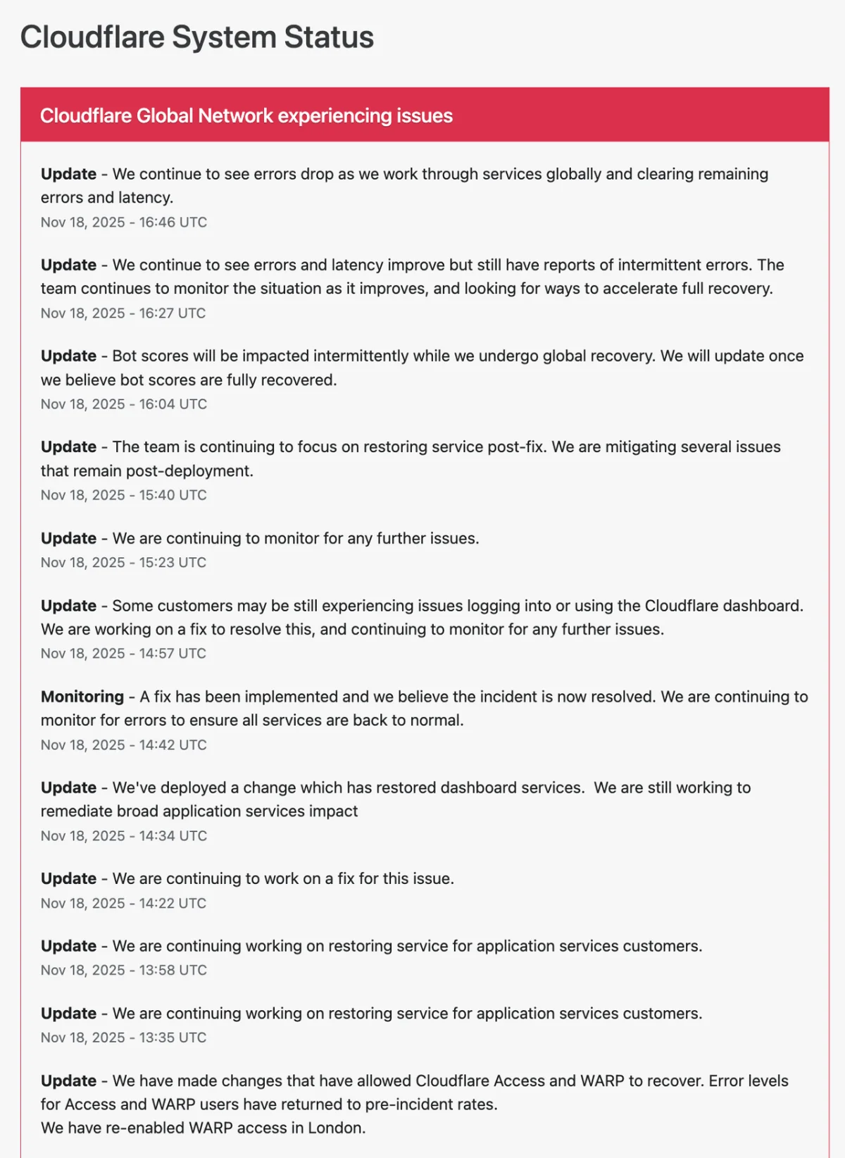 “我慌了，发生了什么？”，Cloudflare故障引发全球互联网混乱