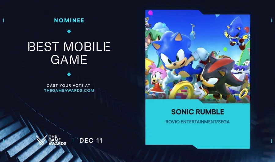 《Sonic Rumble》獲TGA 2025「Best Mobile Game」獎項提名!舉辦期間限定「假期快樂2025活動」! 11 33f54951f45af1895f5797f9322efe9fcb92d412