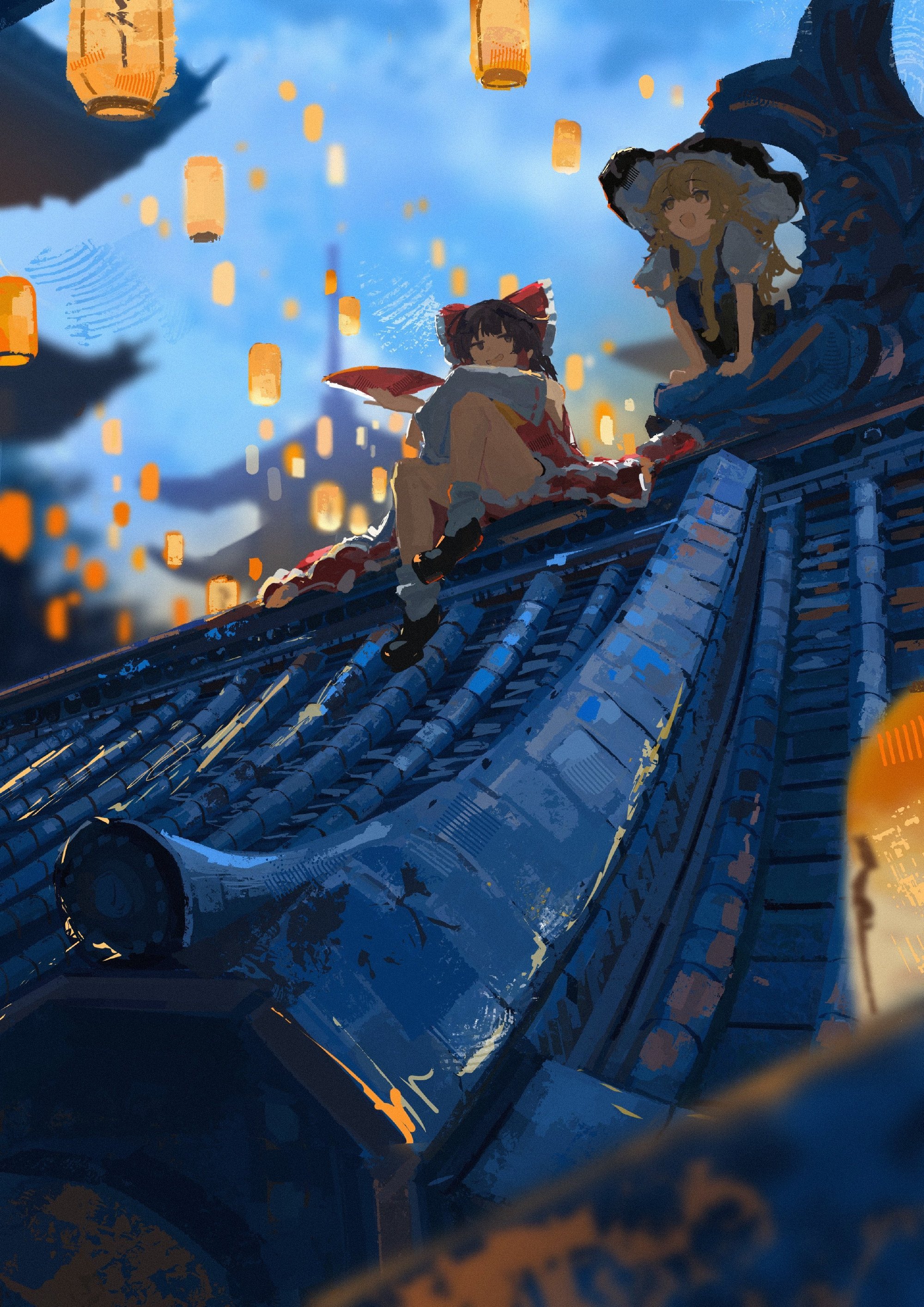 【P站画师】萌妹子与风景。画师こうこうや的插画作品推荐