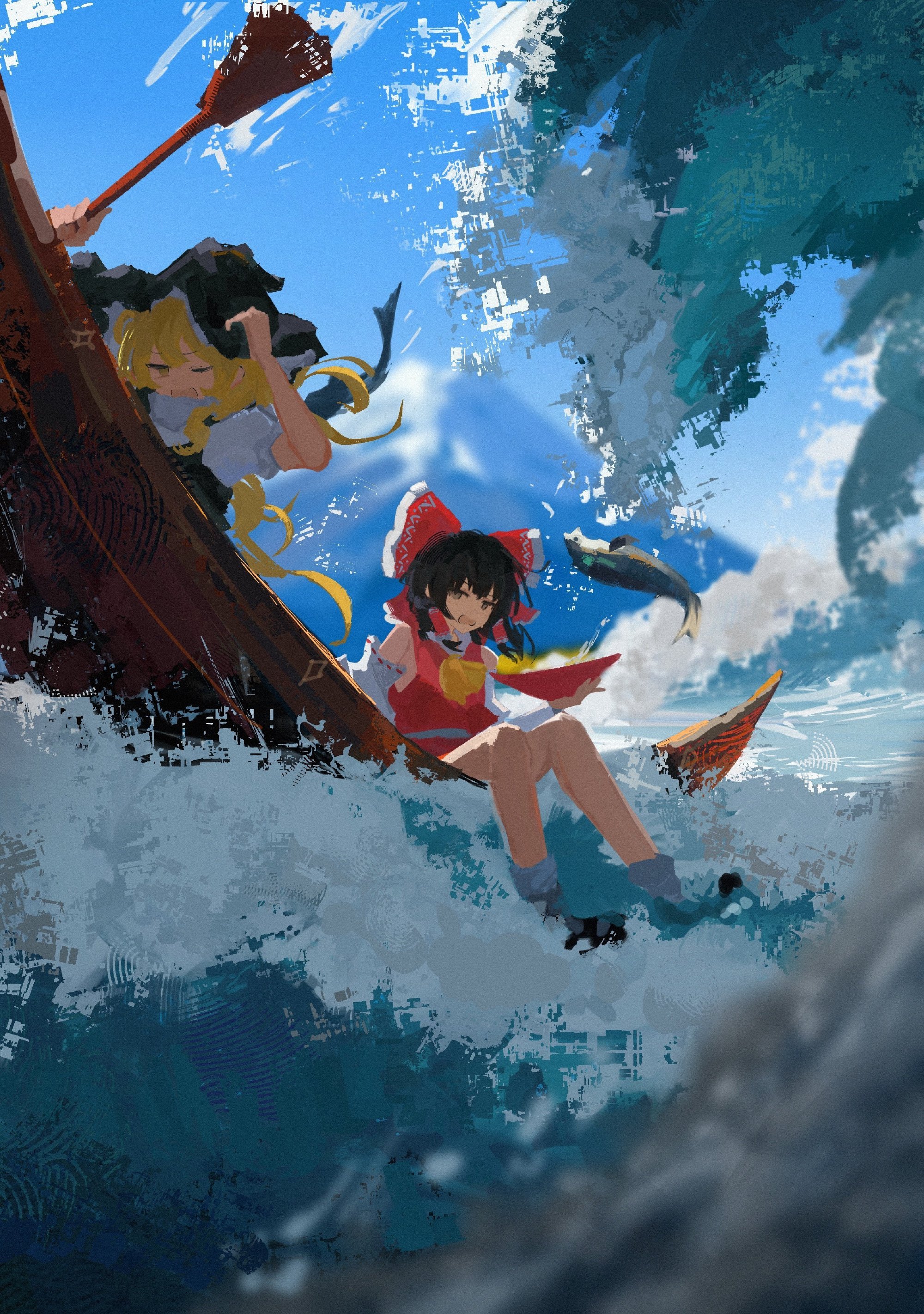 【P站画师】萌妹子与风景。画师こうこうや的插画作品推荐