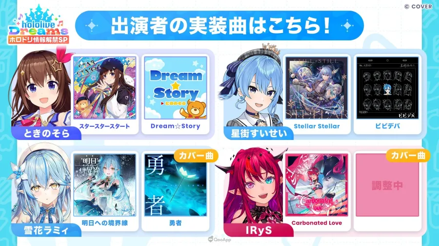 hololive首款官方音樂節奏手遊《hololive Dreams》公開詳細內容!初期實裝歌曲多達150首以上! 16 G IlcwuakAAcGBG