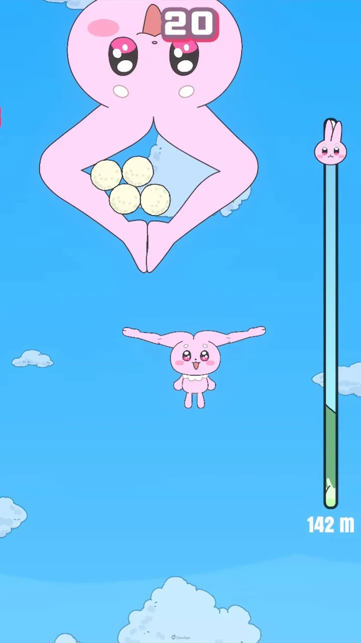 《超時空輝耀姬!》劇中遊戲《太ももうさぎの大撃腿》推出Android版,用大腿在空中展開難以理解的戰鬥! 4 0320 daigekitai Android unnamed 2