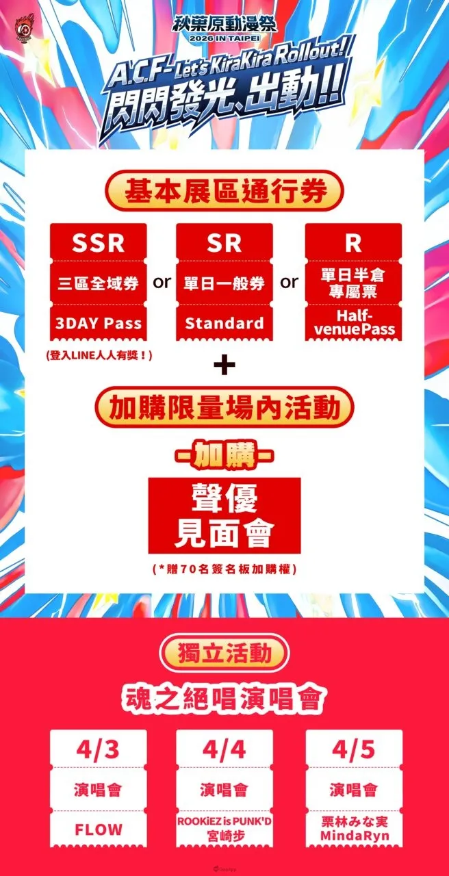 5.各售票活動內容快速瀏覽，讓你輕鬆掌握每一場資訊