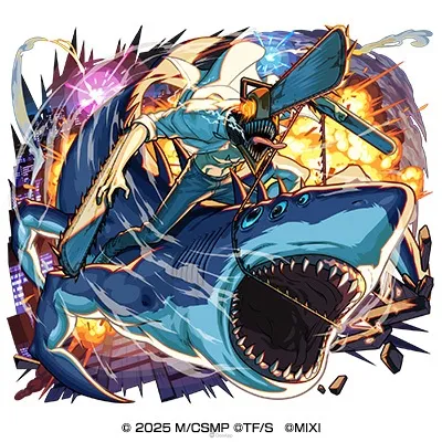 動畫《鏈鋸人》×《怪物彈珠》第2彈合作活動4月1日開跑!劇場版角色登場,合作轉蛋初次10連免費抽 2 0330 monster strike chainsawman event part 2 01