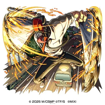 動畫《鏈鋸人》×《怪物彈珠》第2彈合作活動4月1日開跑!劇場版角色登場,合作轉蛋初次10連免費抽 2 0330 monster strike chainsawman event part 2 01