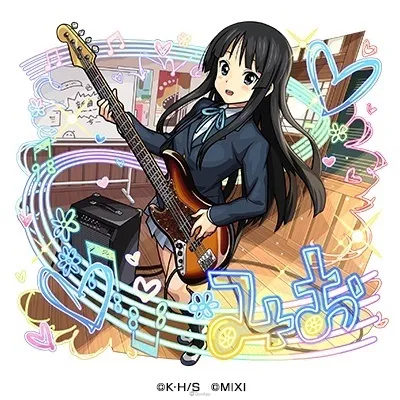 水屬性★6 貝斯手＆主唱 秋山澪（獸神化） horz