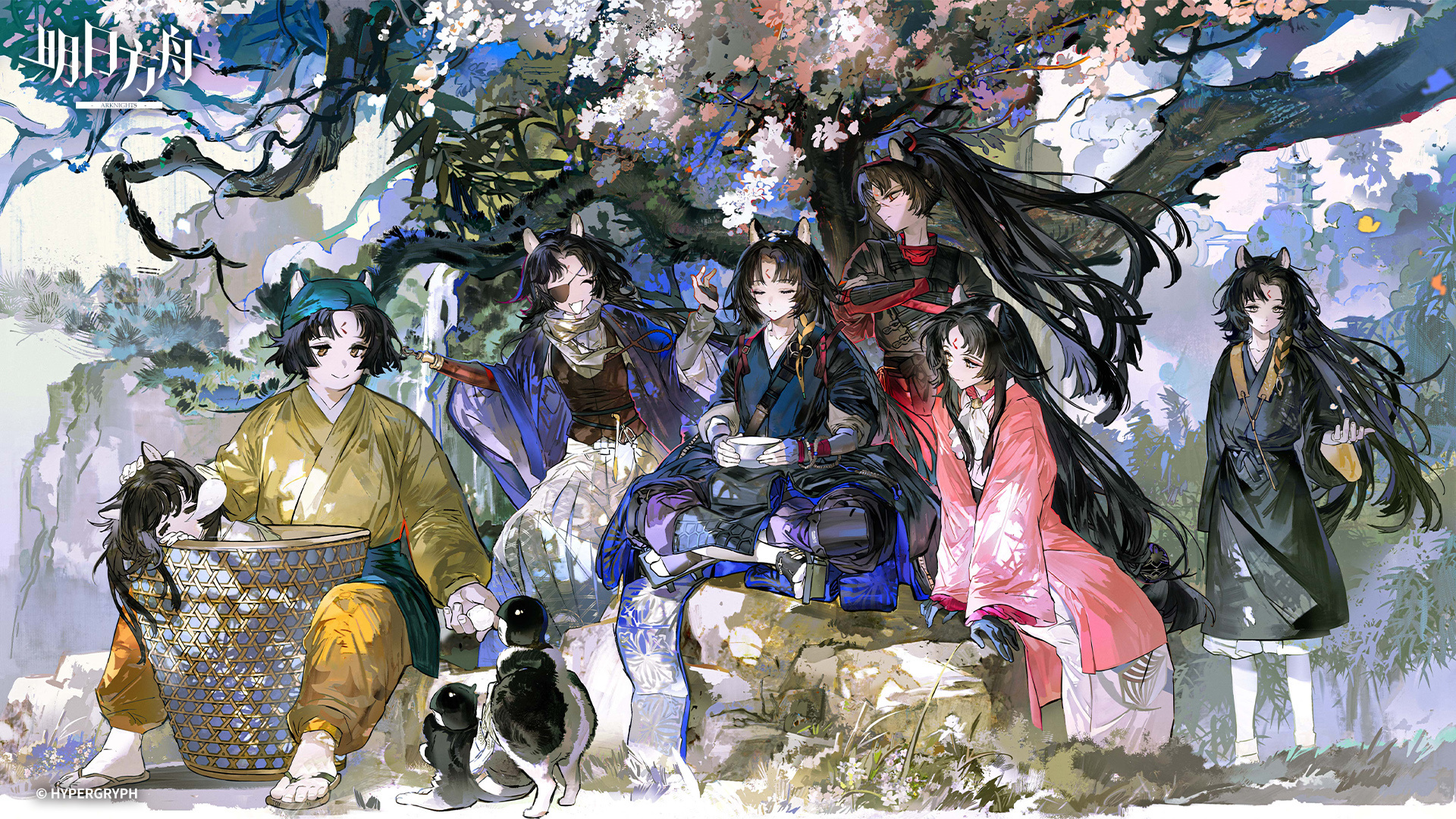 明日方舟七周年贺图收集，拿去当壁纸吧