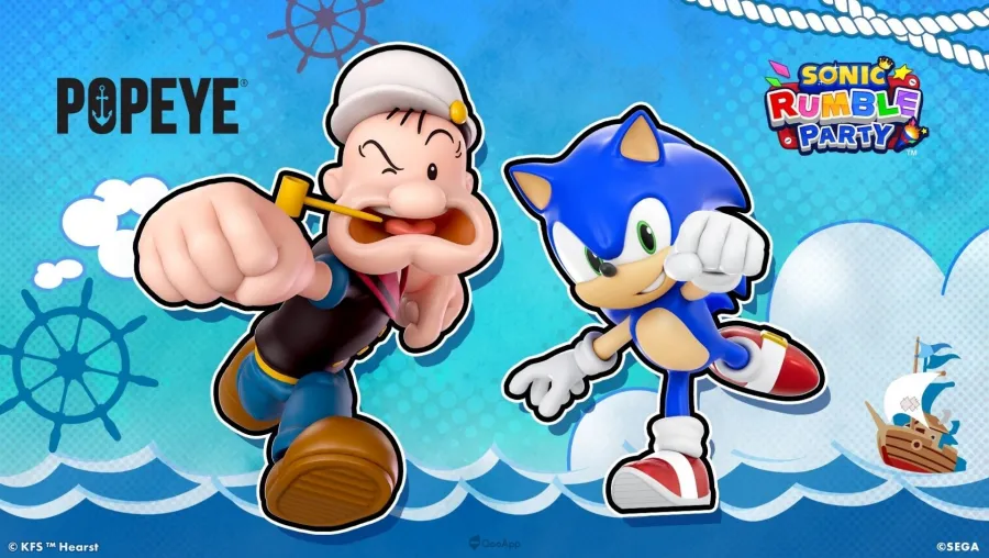 《Sonic Rumble Party》&《Popeye(大力水手)》聯動活動正式開跑! 1 Sonic Rumble Party
