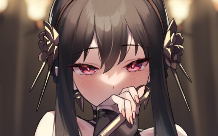 P站美图推荐——遮住嘴特辑（二）