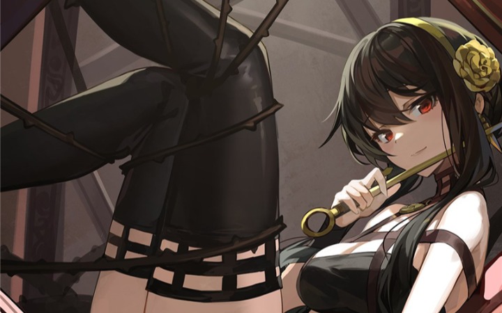 P站美图推荐——过膝靴特辑（二）