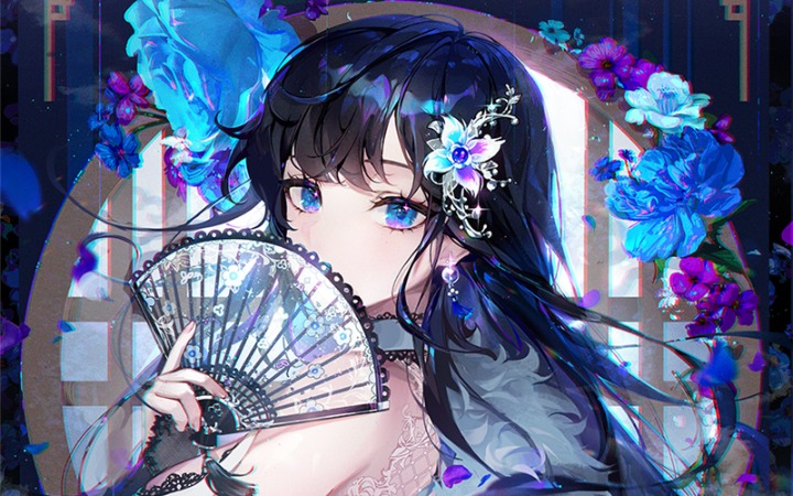 P站美图推荐——折扇特辑（二）