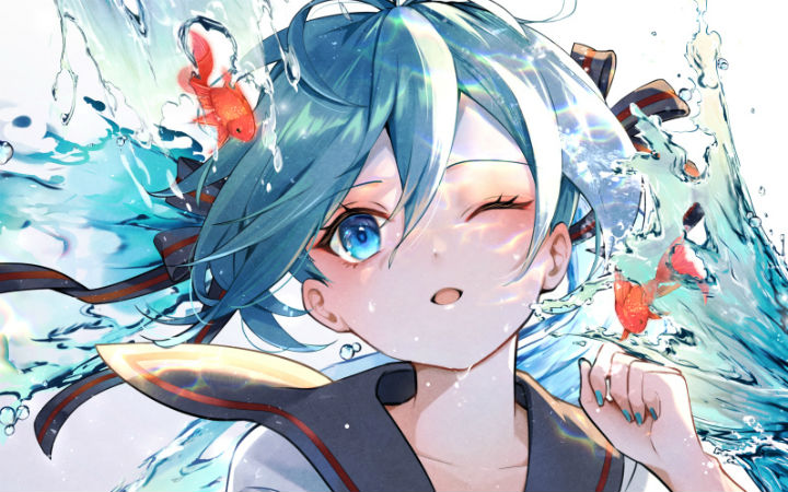 P站美图推荐——瓶初音特辑
