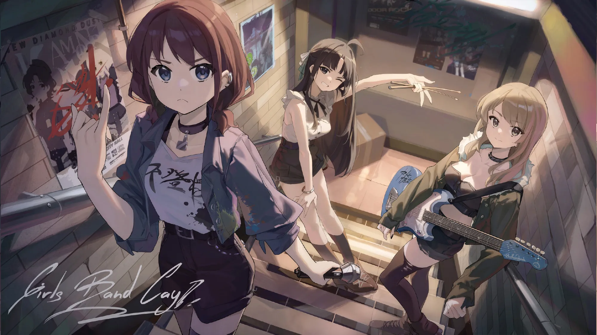 【P站美图】少女、乐队、哭！《GIRLS BAND CRY》壁纸特辑