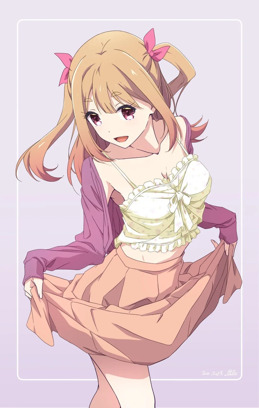 《星期一》阳光下的美丽女孩