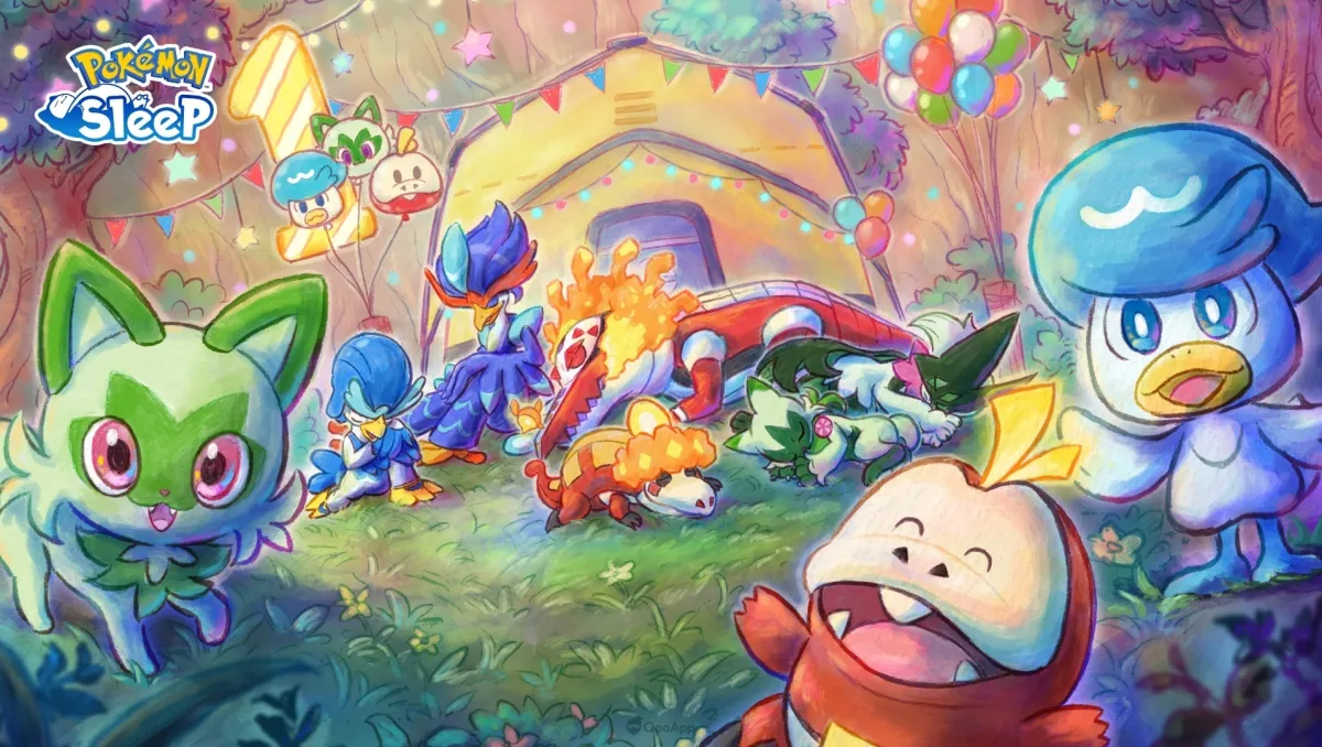 《Pokémon Sleep》公開1週年紀念活動！新葉喵、呆火鱷、潤水鴨即將登場！
