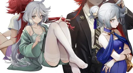 【P站画师】可爱的贴贴妹子图！画师ゆ・め・さ・ん™的插画作品