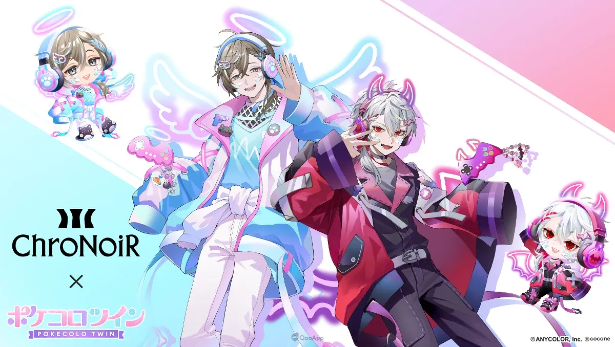 《POKECOLO TWIN》╳「ChroNoiR」聯動合作企劃開始實施！參加活動可獲得免費裝扮道具！