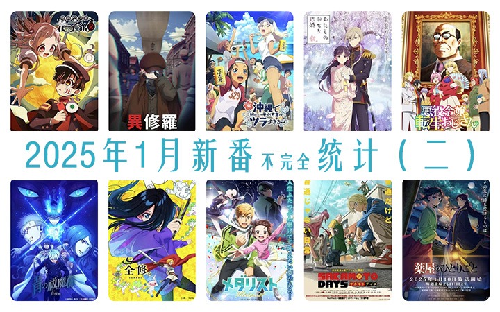 2025年1月新番动画不完全统计——第二期